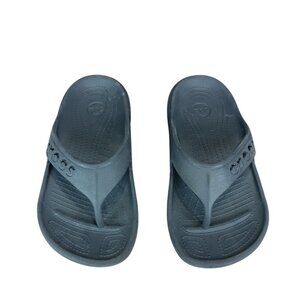 CROCS Baya II Unisex Junior SZ J 2 Black Slip On Sandals Flip Flops